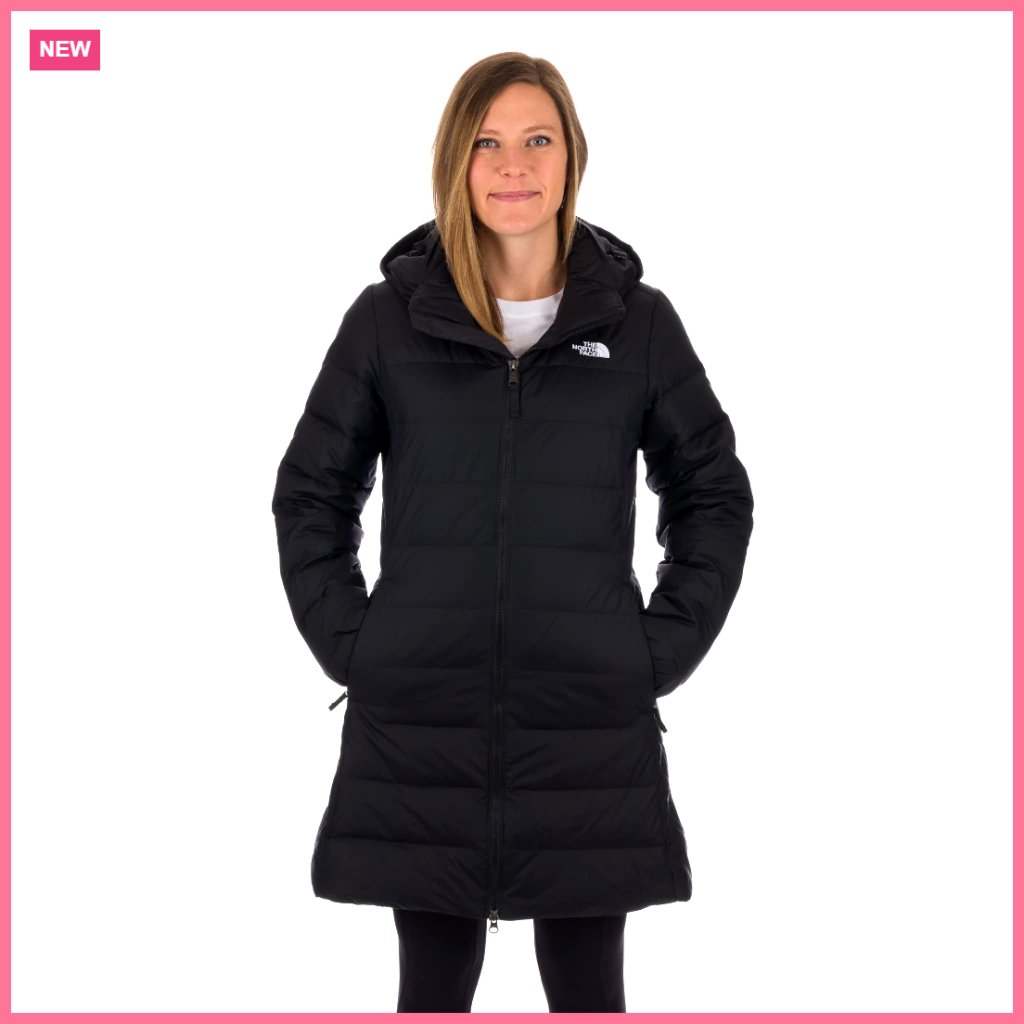 Down Parka With Aviator Silhouette, Fitted, Water Repellent